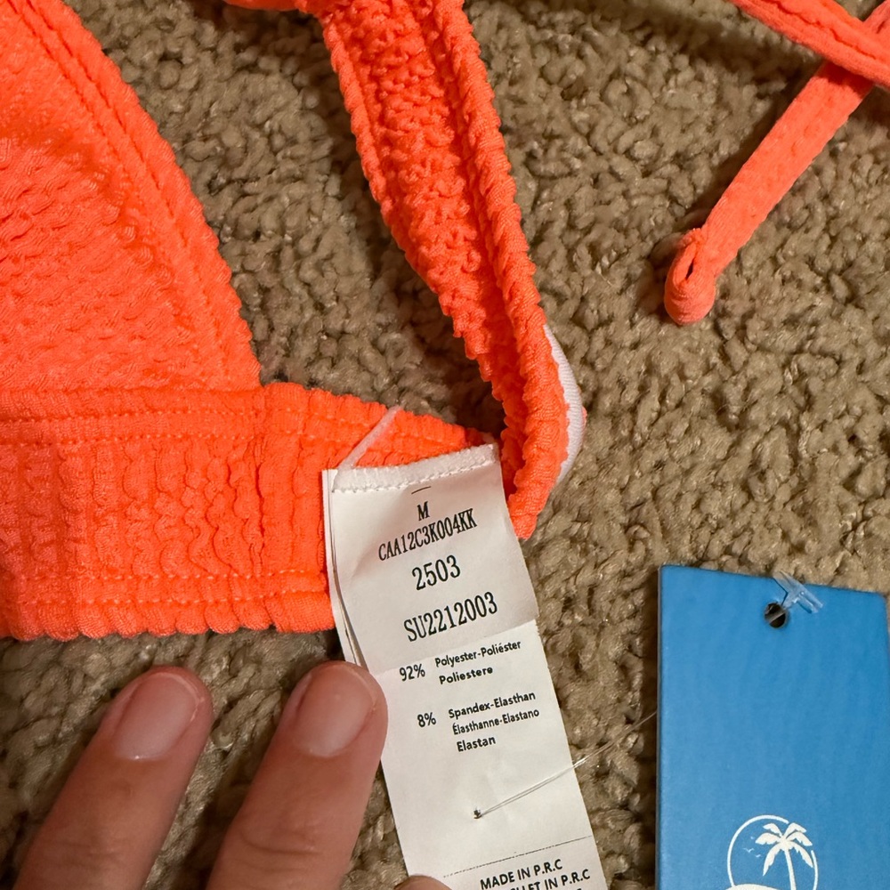 Cupshe Bright Orange Bikini Top - Picture 3 of 4